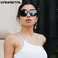 thumbnail image 5 of KANASTAL Polarized Sunglasses for Women Men Vintage UV Protection Driving Sun Glasses Driving Vacation Travel Running Brown Square Frame, 5 of 7