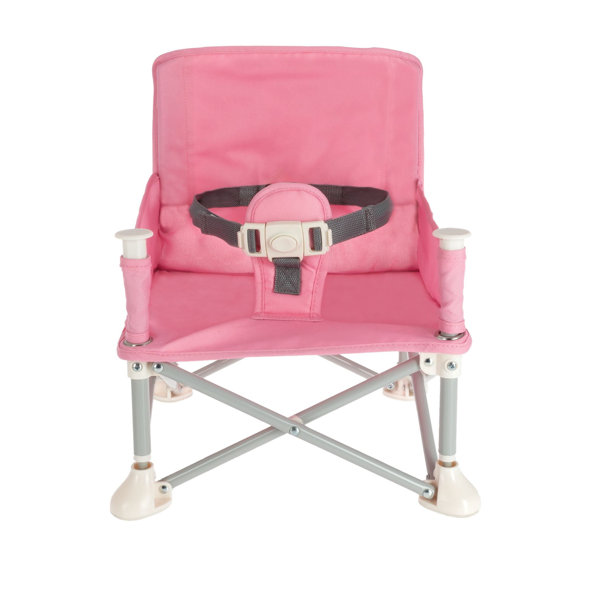Nuby Pop-Up Portable Booster Seat with Removable Tray, Pink