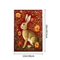 thumbnail image 4 of Amhnf Rabbit And Flowers Garden Flag For Home Outdoor Garden Yard Decor 12x18 inch, 4 of 5