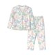 thumbnail image 1 of Fotbe Colorful Butterfly Conjunto de Pijama de Manga Larga para Mujer con Estampado, Ropa de Dormir de 2 Piezas, Conjunto de Casa Suave y Cómodo con Bolsillos-Medium, 1 of 7