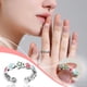 thumbnail image 3 of Cute Color Gota Flor de Aceite Anillo Ajustable Versátil Luz Moda Ajustable Apertura Tendencia Anillo 1PC, 3 of 8