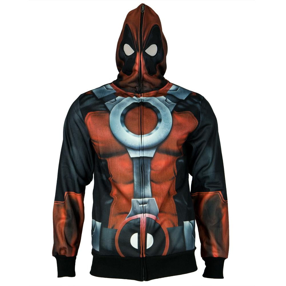 Deadpool - Painted Pool All Over Costume Zip Hoodie - Walmart.com