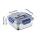 thumbnail image 3 of Fiudx Recipiente de Acero Inoxidable para Almacenar Alimentos, Tapa Hermética, Apto para Microondas y Congelador, Apto para Lavavajillas, Aislamiento Hermético, Organizador de Cocina Multiusos, Lonch, 3 of 6