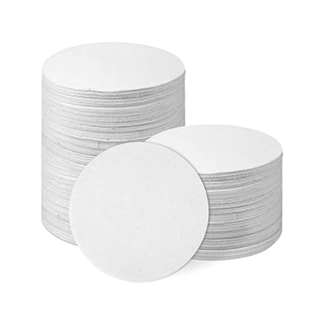100Pcs Microwave Kiln Paper Round, 4.7Inch High Temperature Ceramic Kiln Paper Shelf Paper for DIY Glass Fusing Crafts