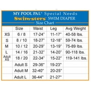 My Pool Pal Reusable Swim Diaper, Grey, Youth Y (14)