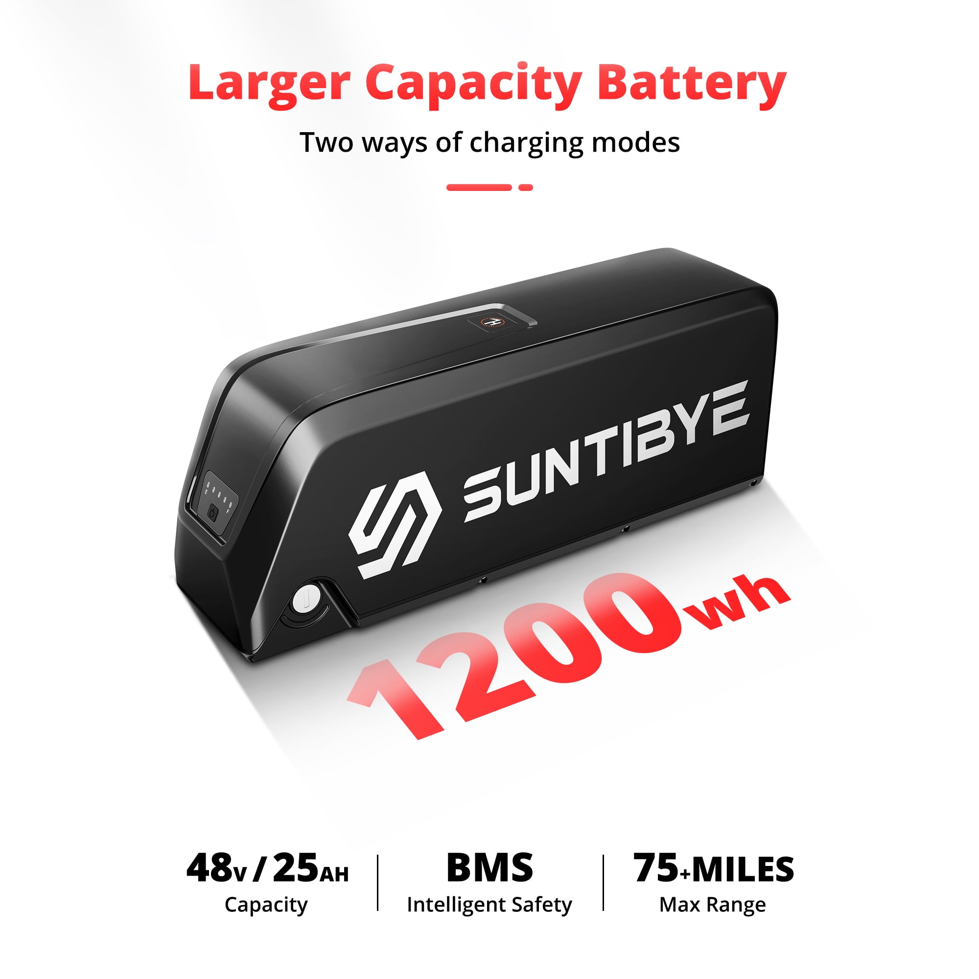 SUNTIBYE S8 2Pcs Electric Bike,Dual Motor Peak 3000W Ebike ,20"x4" Fat Tire Mountain Bike,7-Speed 48V 25AH UL2849