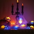 thumbnail image 3 of Dserhfy Halloween Light-up Spider Figurine Realistic Plastic Spider Animal Figure with LED Light for Halloween Indoor Outdoor Home Party Decor, 3 of 8