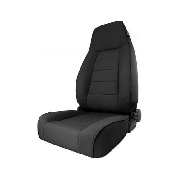 Rugged Ridge by RealTruck Seat for Wrangler TJ | Front, High Back, Reclinable, Black Denim | 13412.15 | Compatible with 1997-2006 Jeep Wrangler TJ