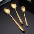 thumbnail image 5 of Juego de 30 Cucharillas, Cucharas Doradas de Acero Inoxidable, para Cena, Postre, Pastel, Restaurantes, Hogar, Cafetería, 5 of 5