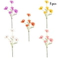 thumbnail image 2 of Artificial Flower Pick Chamomile: 5PCS Fake Branch Faux Plant Decor for Wedding, 2 of 10
