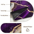 thumbnail image 6 of Area Rug for Living Room, Purple Marble Non-Slip Indoor Large Carpet for Bedroom/Dining Room, Grey Gold Texture Vintage Farmhouse Art Washable Low-Profile Rectangle Floor Runner Rugs - 5 x 7 Ft, 6 of 9