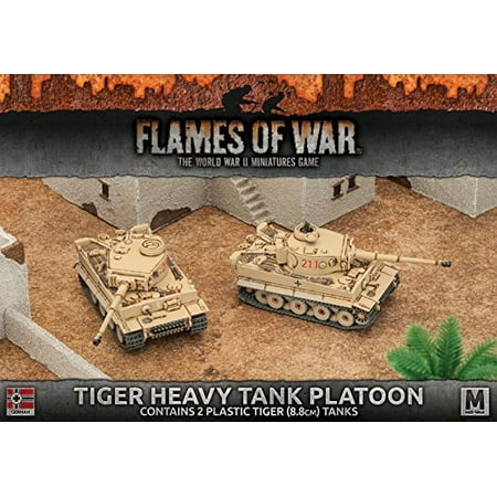 Tiger Heavy Tank Platoon German, Product is for use in the Flames of War Miniature table top game By Flames of (The Best Tank Games)