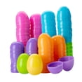 thumbnail image 4 of 100 huevos de Pascua rellenables, huevos de Pascua vacíos, bolsas de regalo multicolores portátiles con para decoración de fiestas temáticas., 4 of 8