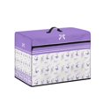 thumbnail image 2 of HELLHERO Butterfly Lavender Pattern Sewing Machine Dustproof Cover with Tote Handle and Pocket Easy to Replacement and Clean Easy to Store Compatible, 2 of 8