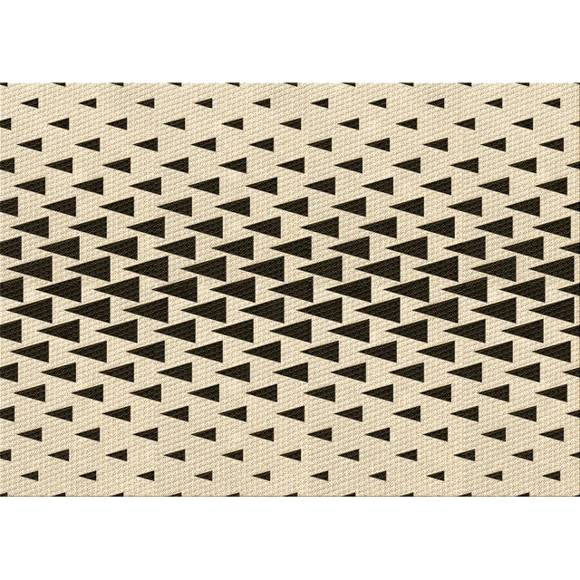 Ahgly Company Tapis d'Intérieur Lavables en Machine, Rectangle Transitionnel, Surface Dorée à la Vanille, 2' x 4'