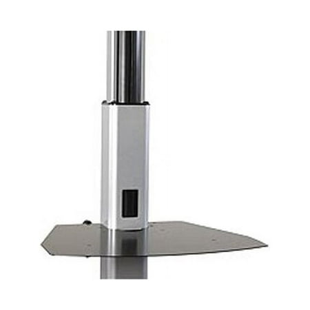 UPC: 0841872101750 | Height-Adjustable Accessory Shelf for Carts and Stands – Black