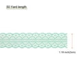 thumbnail image 2 of Unique Bargains 1.2 Inch Wide 50 Yard Lace Ribbon Floral Pattern Light Green Lace Trim Ribbon for Gift Wrapping, Wedding Decor, 2 of 5