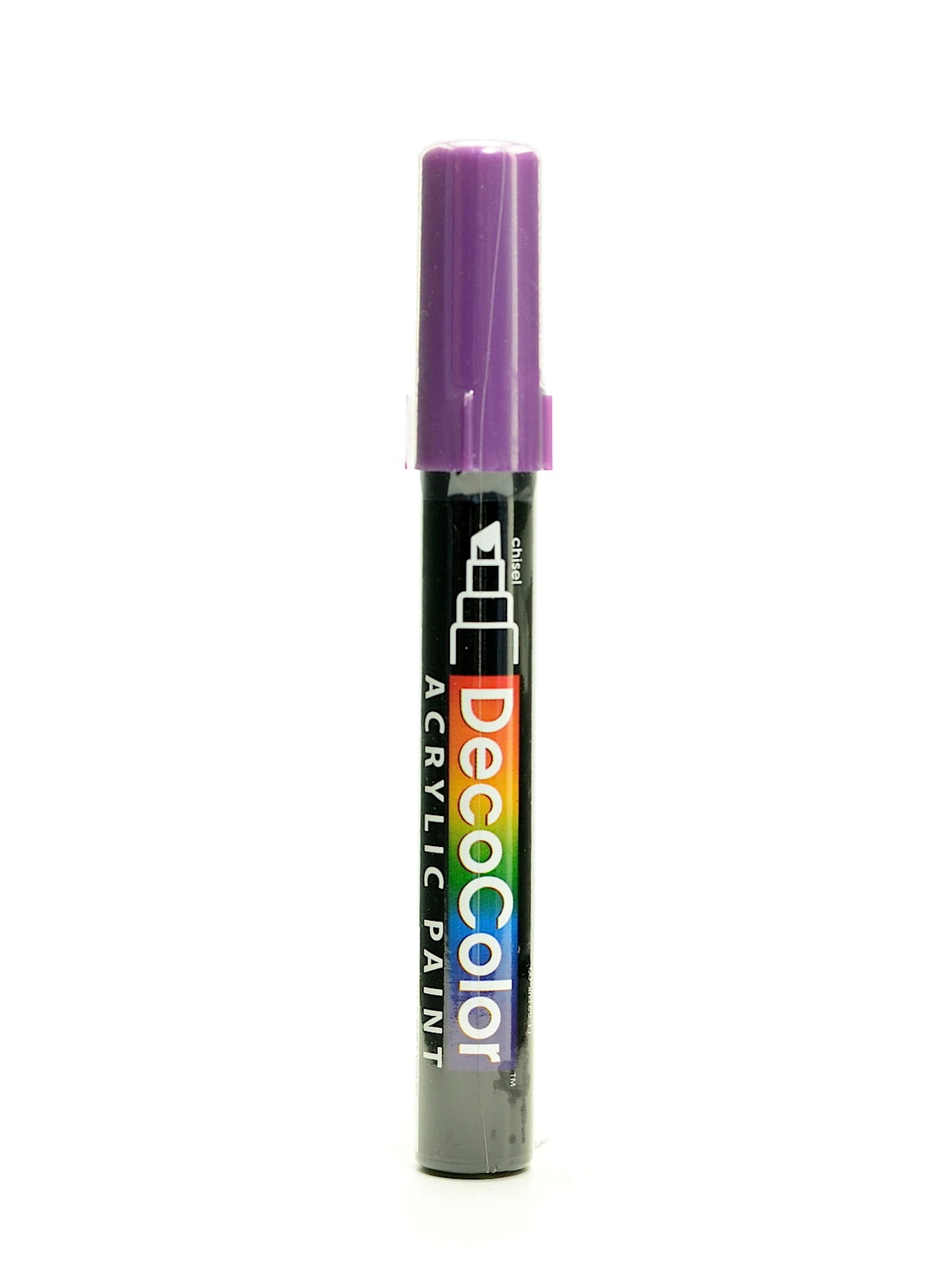 Decocolor Acrylic Paint Markers metallic violet, chisel tip (pack of 6