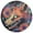 Fox Skull, variant on 15 Inch Round Grid Plate Mats Heat Non-Slip Resistant PVC Placemats for Kitchen Dining Table Decor Fox Skull 1PCS