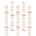 thumbnail image 6 of 20 pcs Unfinished Wooden Flowers DIY Blank Wood Flowers Wooden 3D Flower Decoration, 6 of 6