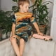 thumbnail image 4 of Balery Serene Ocean Sunset Conjunto de Pijama Infantil de Manga Corta con Estampado – Ropa de Dormir de Algodón Suave-3X-Large, 4 of 6