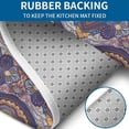 thumbnail image 4 of Multicolor Ethnic Geometric Pattern (4) Bathroom Rugs Sets 3 Piece,Toilet Cover Set,Absorbent Non Slip Bathroom Mats Sets with U-Shaped Contour Rug Toilet Rug Set, 4 of 5