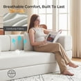 thumbnail image 3 of 79" Convertible Sofa Bed ,CARZZI LIFE Compressed Floor Boneless Couch Modular Corduroy Sleeper Sofa, Folding Mattress Couch for Small Spaces - No Assembly Needed in Beige with Storge, 3 of 13