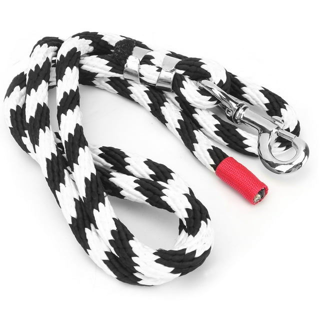 Corde à Cheval, Tête Sans Enchevêtrement Polyester Réglable Simple avec Crochets en Alliage Plus Épais pour les Amateurs d'Équitation pour Traction pour Entraînement 2m/ 6.5 Pieds, 2.5m/ 8 Pieds,/ 10 Pieds, 3.5m/
