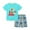 Green, variant on Kkkded Toddler Kids Boys 2PCS Summer T-Shirt Short Outfit Set 2T-7T Baby Short Sleeve Cotton Cute Tees + Short Pants Summer Casual Two-piece Outfit