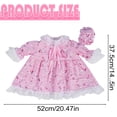 thumbnail image 3 of FENGGHAO Goose Outfit Costume for 23 Inch Decorative Porch Goose Seasonal Holiday Garden Decor Easter Spring Pink, 3 of 7