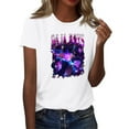 thumbnail image 2 of Nvse-KPop Demon Hunters Team T-Shirt – Unisex Short Sleeve Cartoon Graphic Tee for K-Pop and Movie Fans#White 2XL, 2 of 4