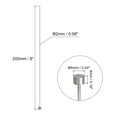 thumbnail image 2 of Straight Ejector Pins, 2mm Dia 65Mn Steel Round Tip Punch 200 Length for Mechanical 10Pack, 2 of 5