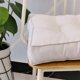 thumbnail image 3 of Nvzi Cojín de asiento de silla acolchado cuadrado de lino sintético, almohadillas de silla suaves y sólidas, cómodo para sentarse en la oficina, el hogar o el automóvil, 20 x 20 pulgadas, color blanco, 3 of 5