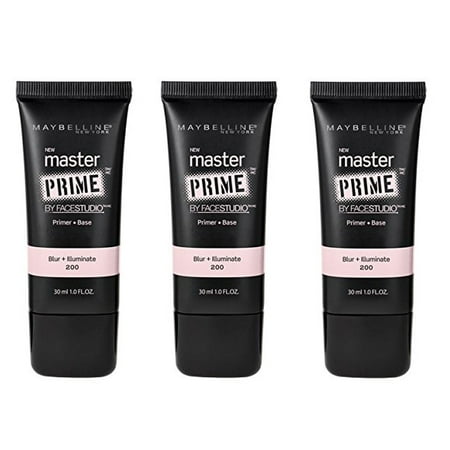 Maybelline Master Prime by Face Studio Primer Blur + Illuminate #200 (Pack of