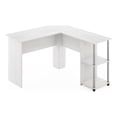 thumbnail image 1 of Pemberly Row L-Shape Desk with Stainless Steel Tubes in White Oak, 1 of 6