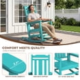 thumbnail image 4 of SERWALL Oversized Outdoor Rocking Chairs Set of 2 for Adults, HDPE All Weather Patio Rockers for Porch Garden Lawn, Aruba, 4 of 10