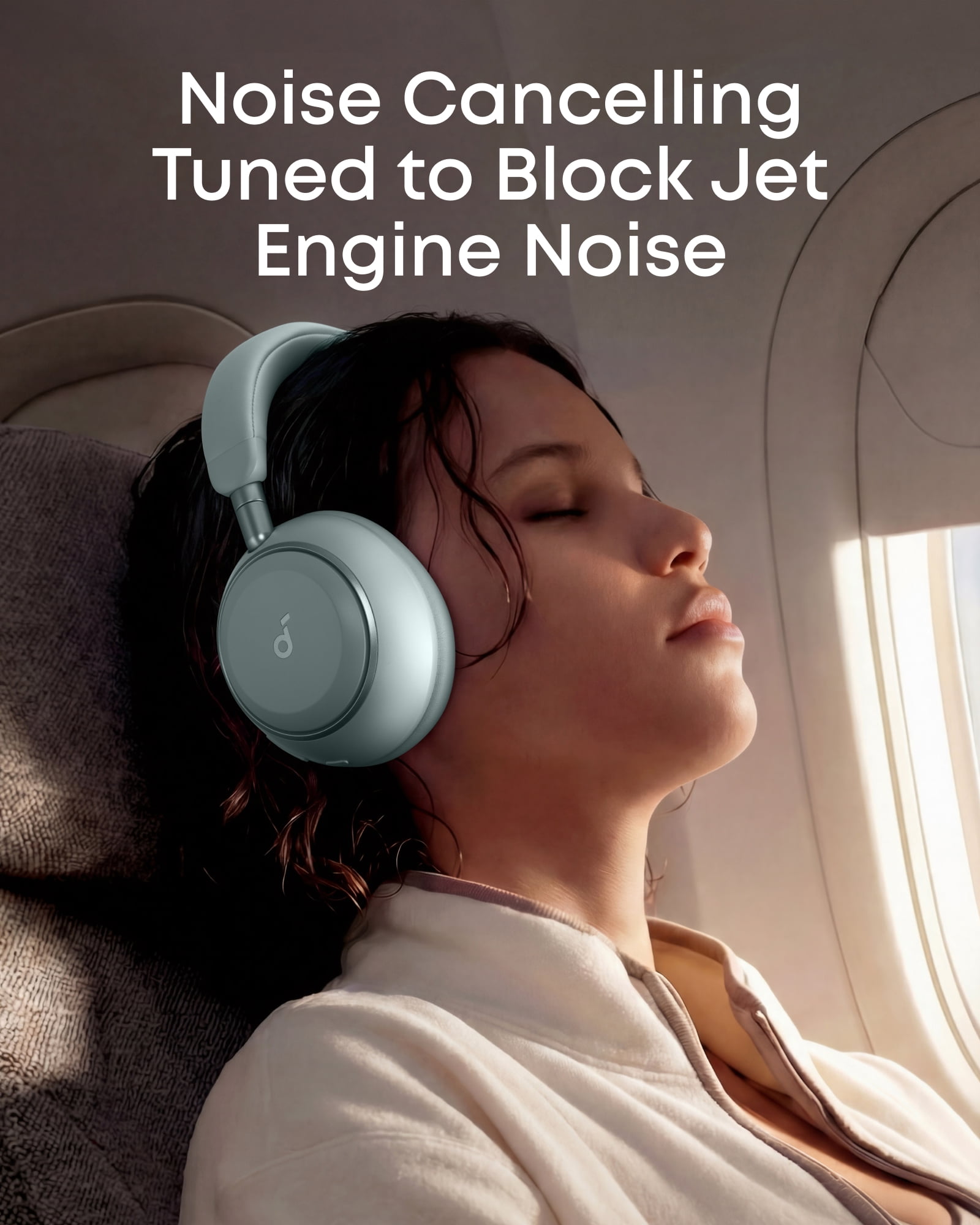 soundcore Space 2 by Anker, Active Noise Cancelling Headphones,Comfortable Fit, 50H Playtime, LDAC Hi-Res Wireless Audio, Dual Connection, Clear Calls, Bluetooth 6.1, Nap Mode, Wearing Detection