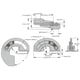 thumbnail image 1 of Bisagra Oculta de 90 Grados para Puerta de Armario Herrajes para Puertas Ocultas 2 uds ANGGREK, 1 of 5