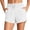 White, variant on CQONEPT Women's Athletic Shorts Loose Fit Elastic Waist Drawstring Summer Running Comfy Gym Yoga Shorts with Pockets Gray S