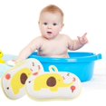 thumbnail image 1 of Baby Elephant Pattern Cotton Bath Brush Washing Scrubbing Accessory (Yellow), 1 of 3