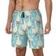 thumbnail image 1 of Balery White Geese and Flower Bañador para hombre, shorts de playa de secado rápido con entrepierna y forro de compresión-Medium, 1 of 6