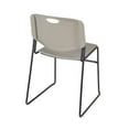 thumbnail image 5 of Kobe 42in. Square Breakroom Table- Maple & 4 Zeng Stack Chairs- Grey, 5 of 10