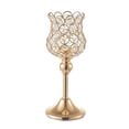 thumbnail image 3 of Candle Gold Candelabra with Crystal Studded Candlestick Holder for Wedding Party 22cm, 3 of 8