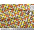 thumbnail image 2 of Soimoi Rayon Fabric Geometric Square,Text & Bear Face Kids Print Fabric by The Yard 42 Inch Wide, 2 of 3