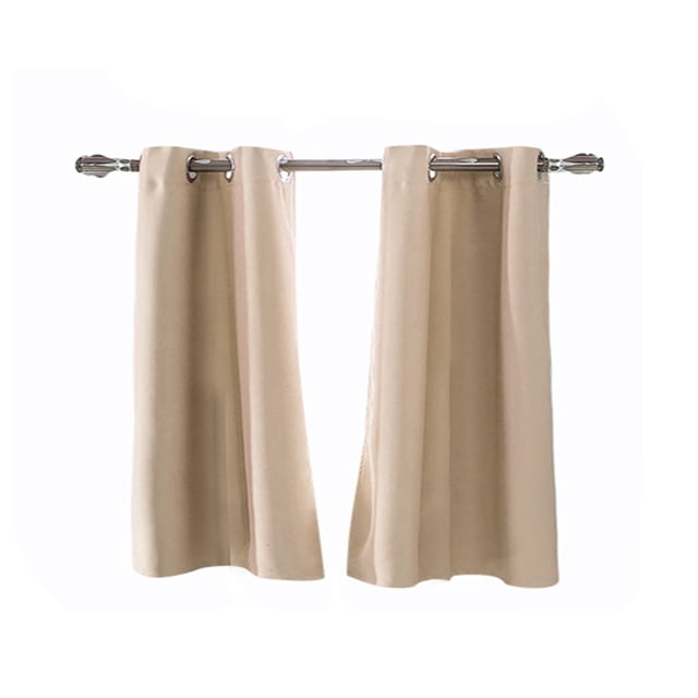 Eattic Rideaux Occultants Couleur Unie Panneaux Isolés Doublés Épais Rideau Mousse 2 Pcs Textiles Maison Vert
