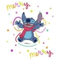 thumbnail image 2 of Men's Lilo & Stitch Christmas Merry Merry Sweatshirt White Small, 2 of 4