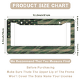 thumbnail image 3 of 1 Pcs Camouflage American Flag License Plate Frame, License Plate Cover for Car Decorative Parts, Aluminum License Plate Bracket Holder Rust-Proof for US Standard Car, 3 of 8