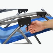Kamp-Rite Outdoor Folding Zero Gravity Camping Beach Lawn Chair, Blue