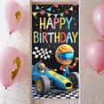 thumbnail image 5 of Colorful Theme Happy Birthday Banner Racing Car Decoration Celebration Banner for Kid's Party Outdoor Event Indoor Decoration, 5 of 6