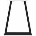 thumbnail image 4 of vidaXL Coffee Table Leg Set of 2 Black Steel 19.7 x 28.3 in, 4 of 5